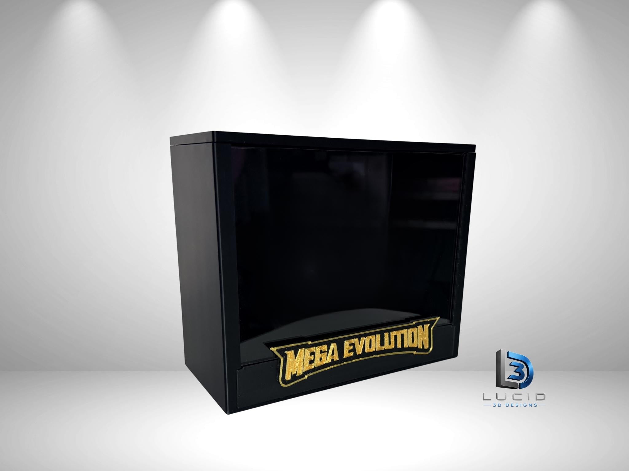 Pokemon Mega Evolution Lucario ETB Display Case | 3D Printed PLA | Magnetic Lid | Acrylic | ETB - image 2