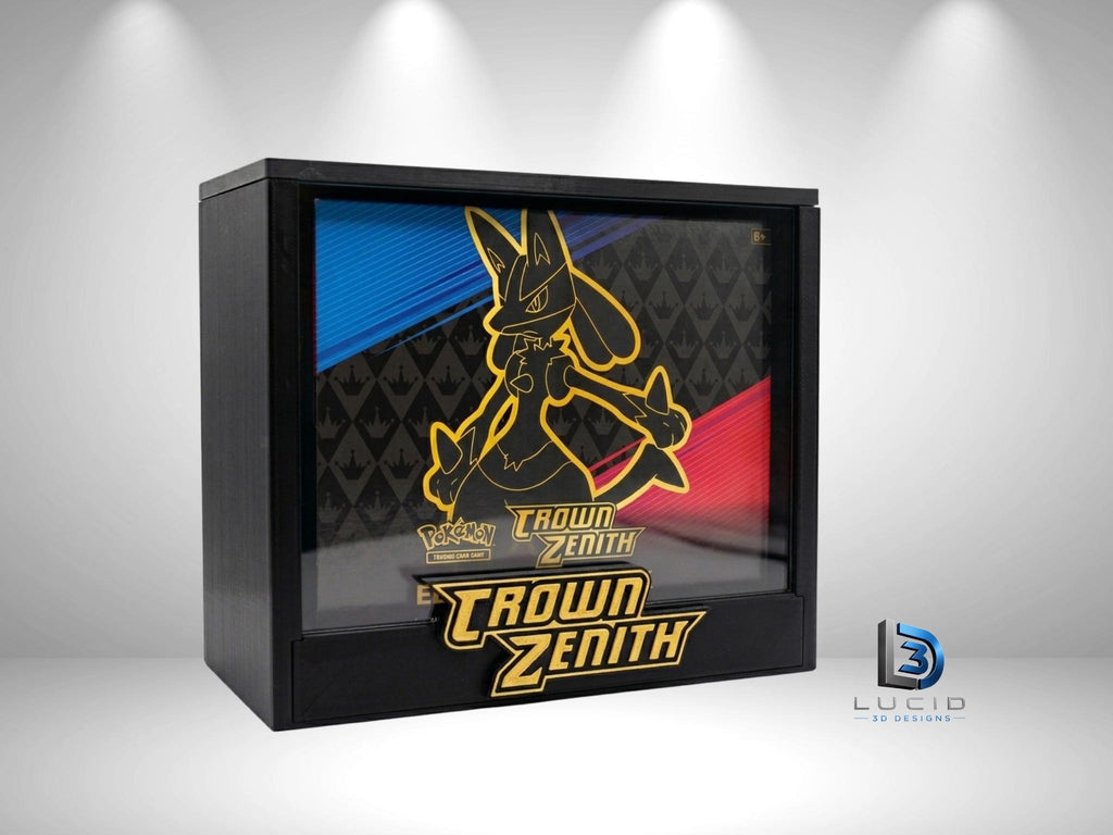 Pokemon Crown Zenith Elite Trainer Box Display Case | 3D Printed PLA | Magnetic Lid | Acrylic | ETB - image 1