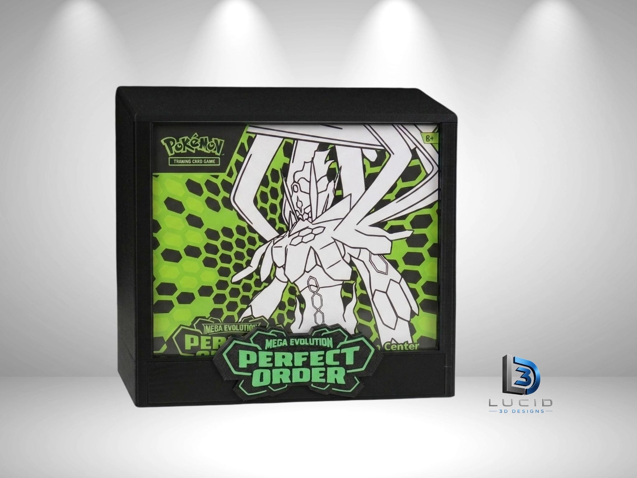 Pokemon Mega Evolution Perfect Order ETB Case | 3D Printed PLA | Magnetic Lid | Acrylic | ETB - image 1