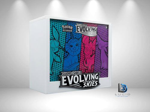 Pokemon Evolving Skies Elite Trainer Box Display Case | 3D Printed PLA | Magnetic Lid | Acrylic | ETB - image 1