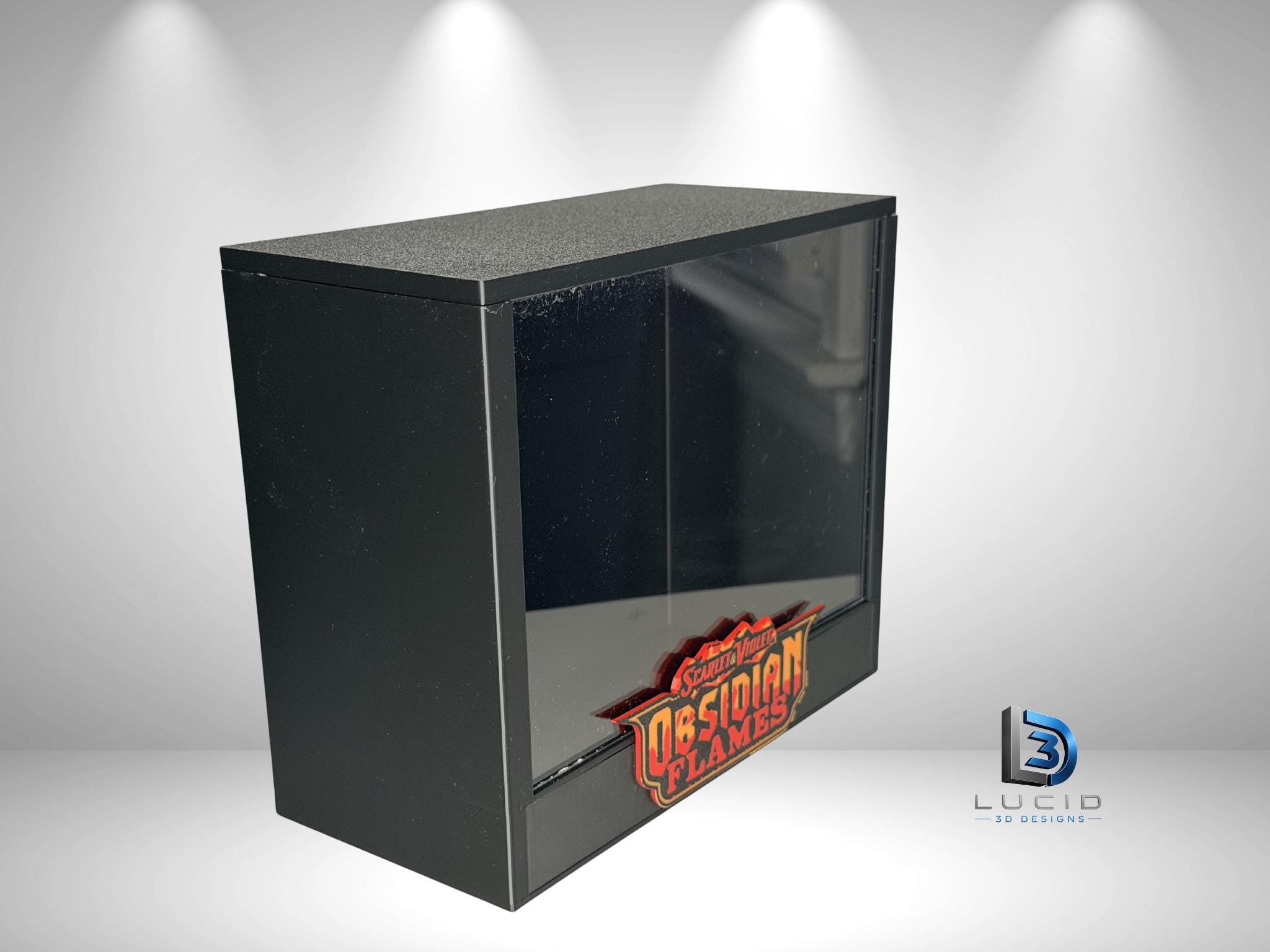 Pokemon Obsidian Flames Elite Trainer Box Display Case | 3D Printed PLA | Magnetic Lid | Acrylic Front | ETB - image 3
