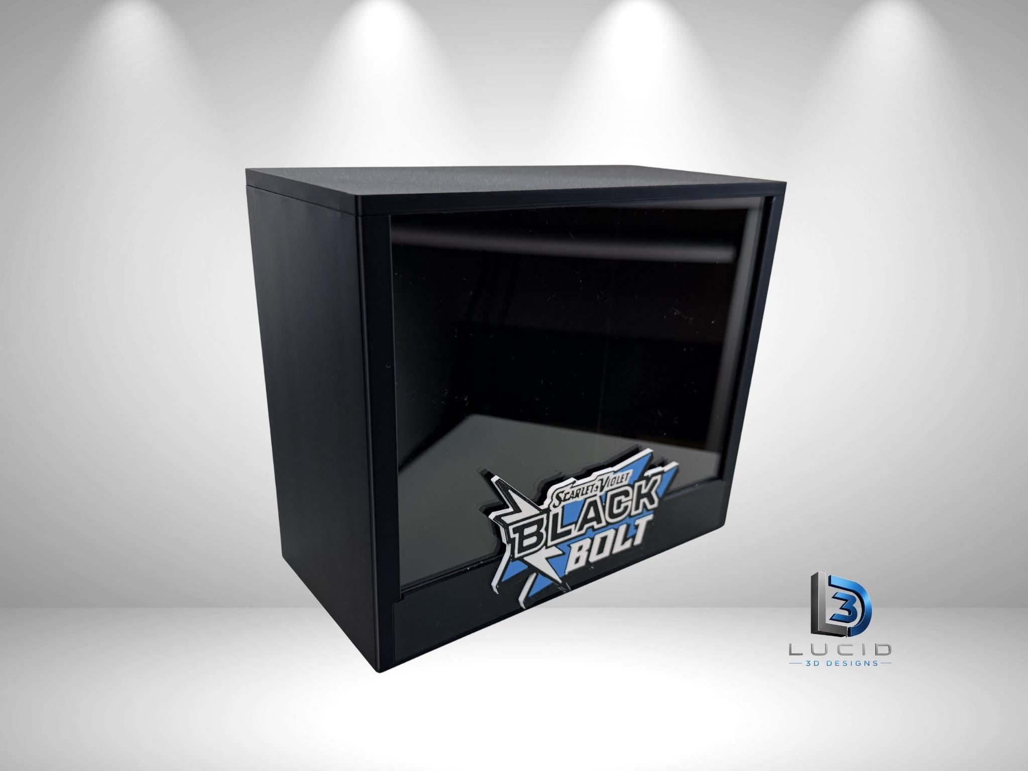 Pokemon Black Bolt ETB Display Case - Side View