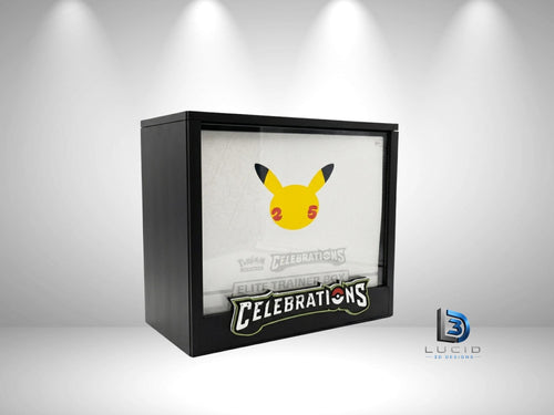 Pokemon Celebrations Elite Trainer Box Display Case | 3D Printed PLA | Magnetic Lid | Acrylic | ETB - image 1