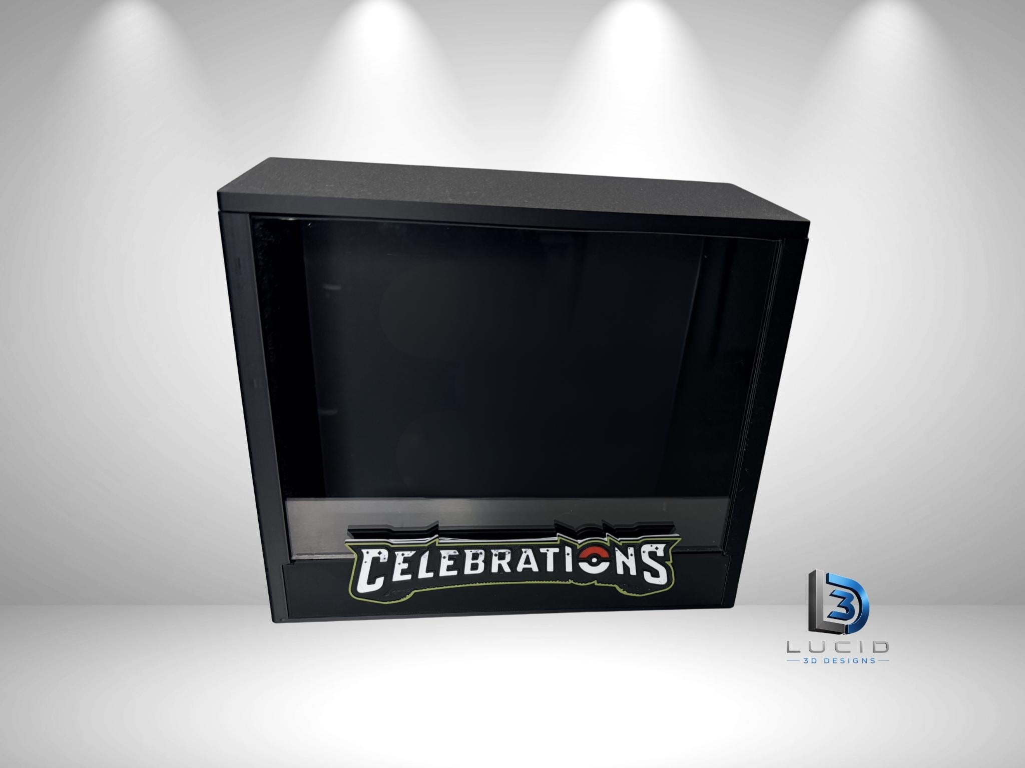 Pokemon Celebrations Elite Trainer Box Display Case | 3D Printed PLA | Magnetic Lid | Acrylic | ETB - image 3