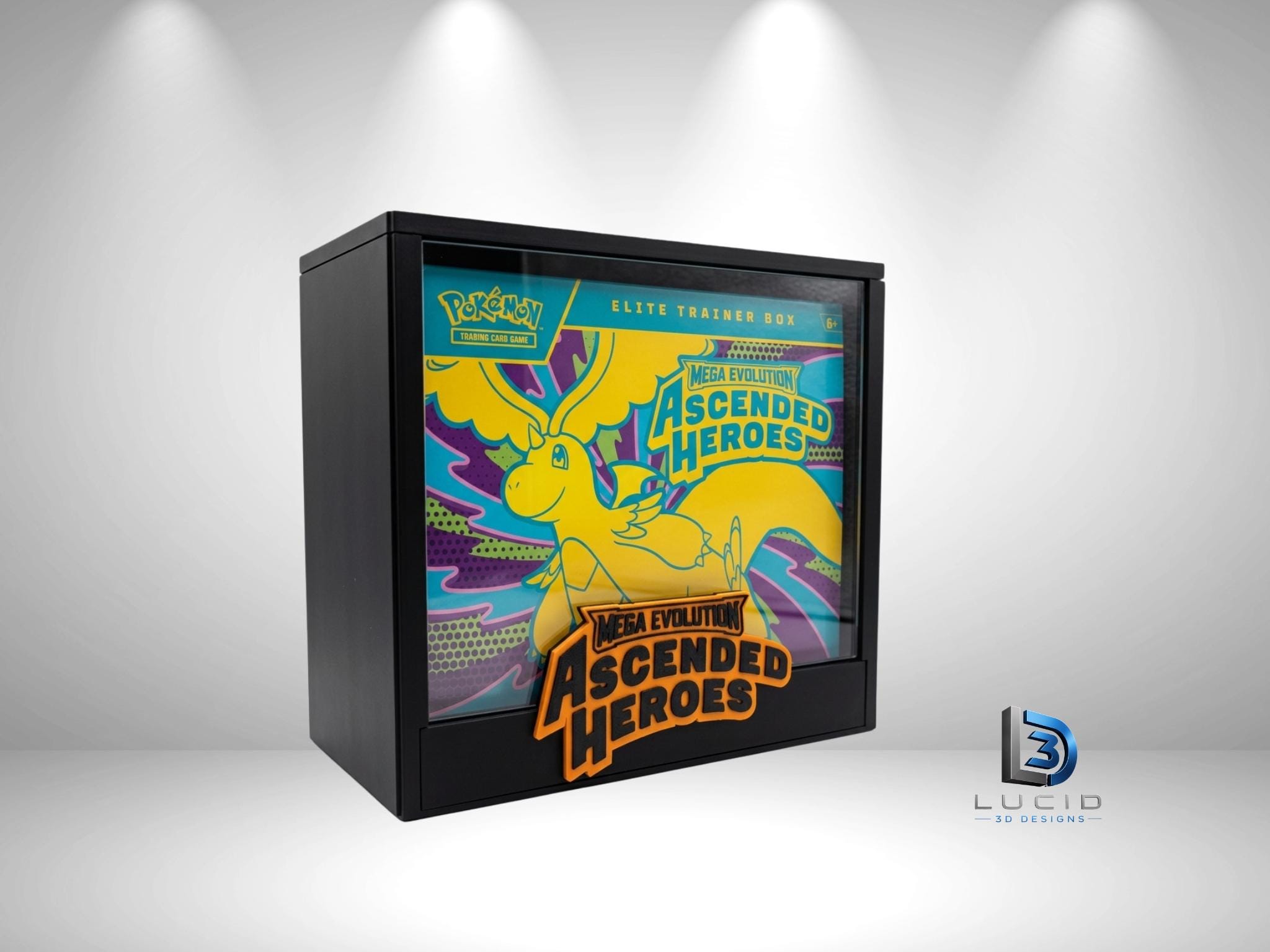 Pokemon Mega Evolution Ascended Heroes ETB Case | 3D Printed PLA | Magnetic Lid | Acrylic | ETB - image 5