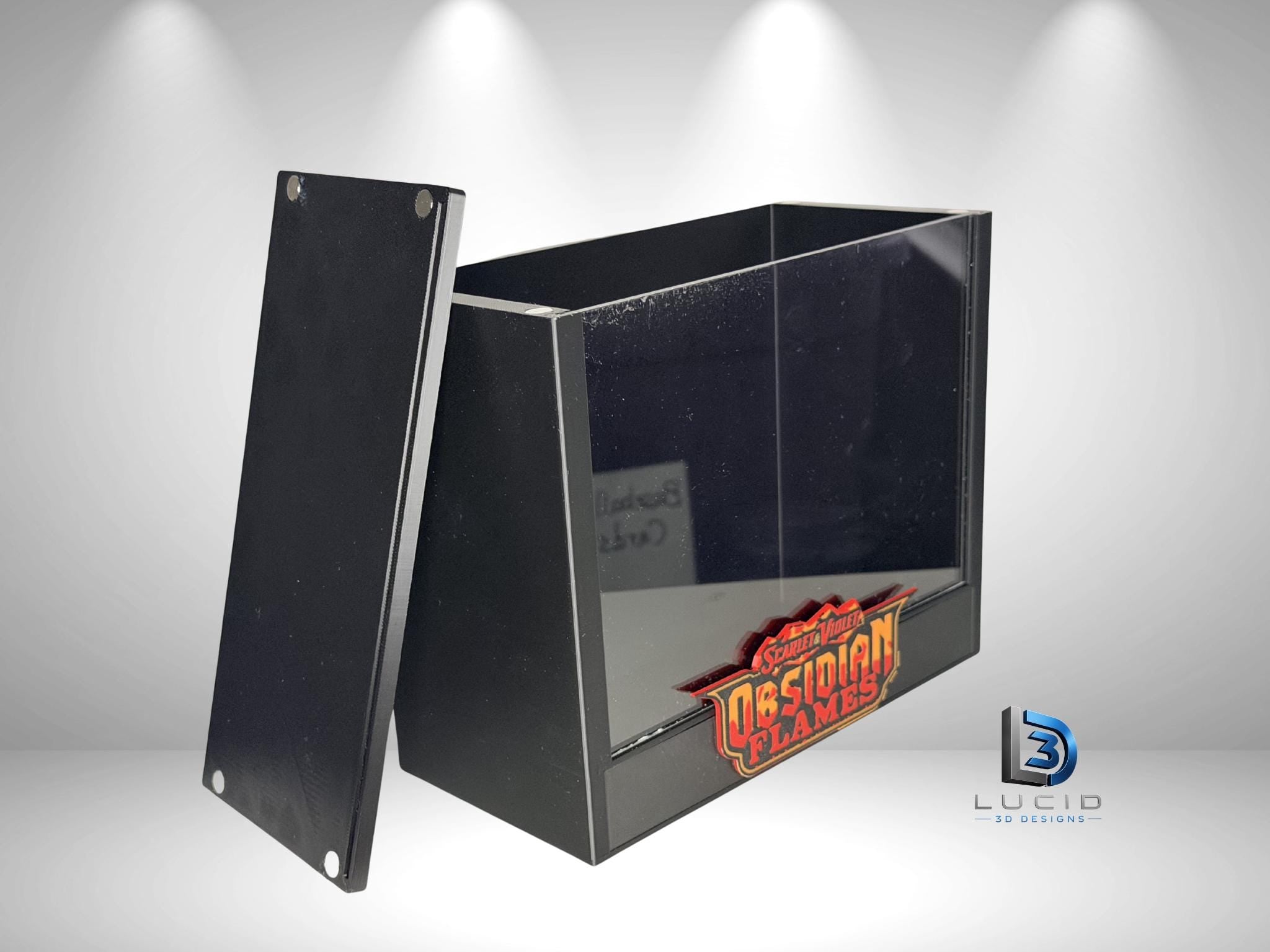 Pokemon Obsidian Flames Elite Trainer Box Display Case | 3D Printed PLA | Magnetic Lid | Acrylic Front | ETB - image 4