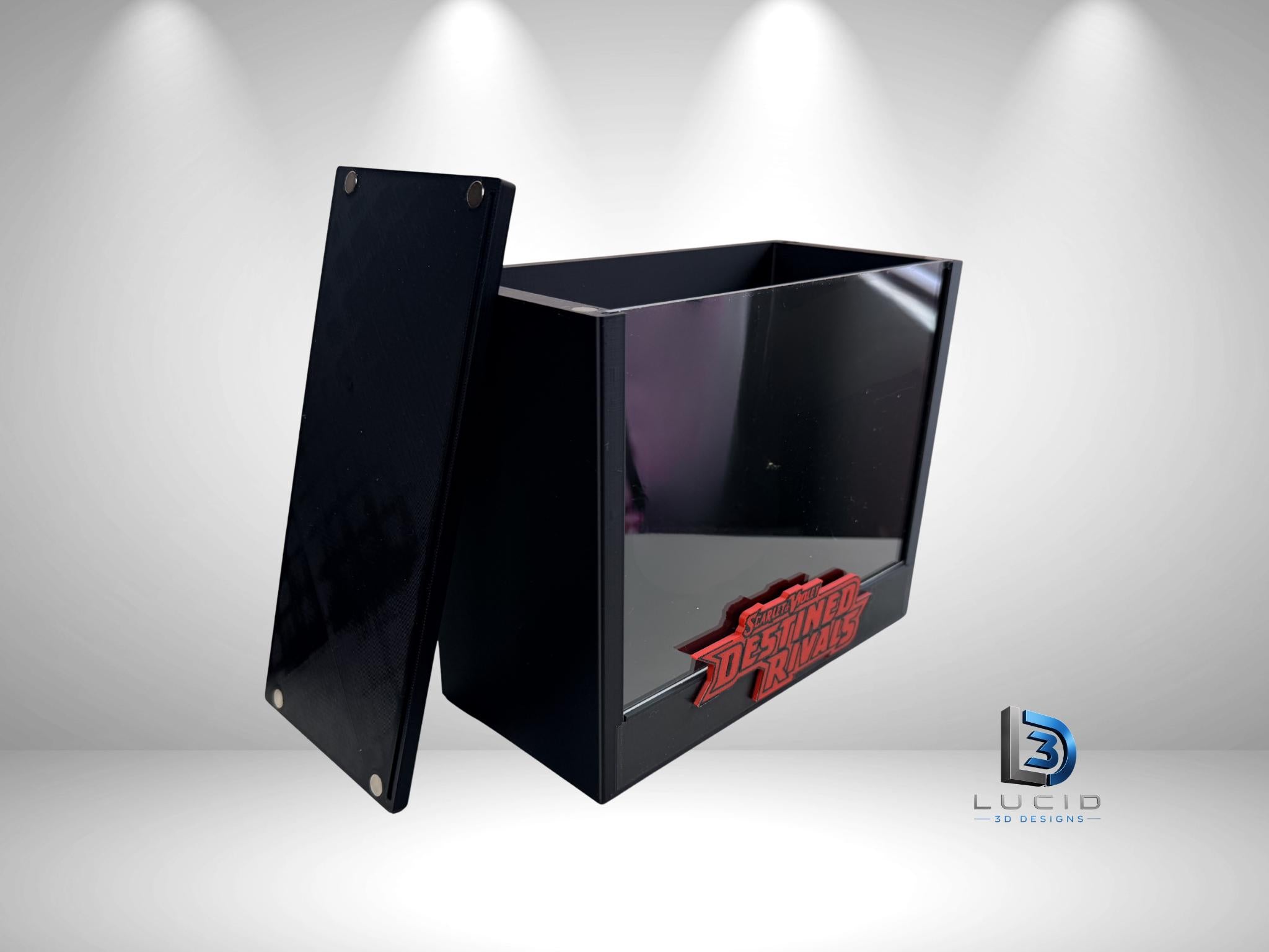 Pokemon Destined Rivals ETB Display Case - Open View
